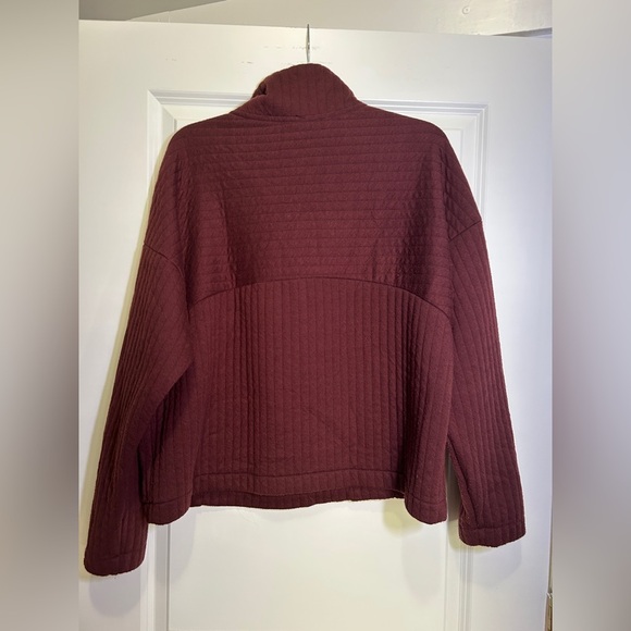 A New Day Maroon Ribbed Pullover - Picture 2 of 3